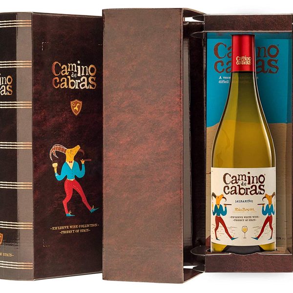CAMINO DE CABRAS Estuche regalo - vino blanco - Albariño Rias Baixas