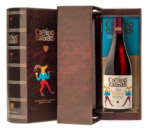 CAMINO DE CABRAS Estuche regalo - vino tinto crianza - Mencia