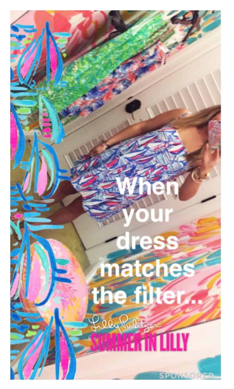 La historia de Snapchat de Lilly Pulitzer