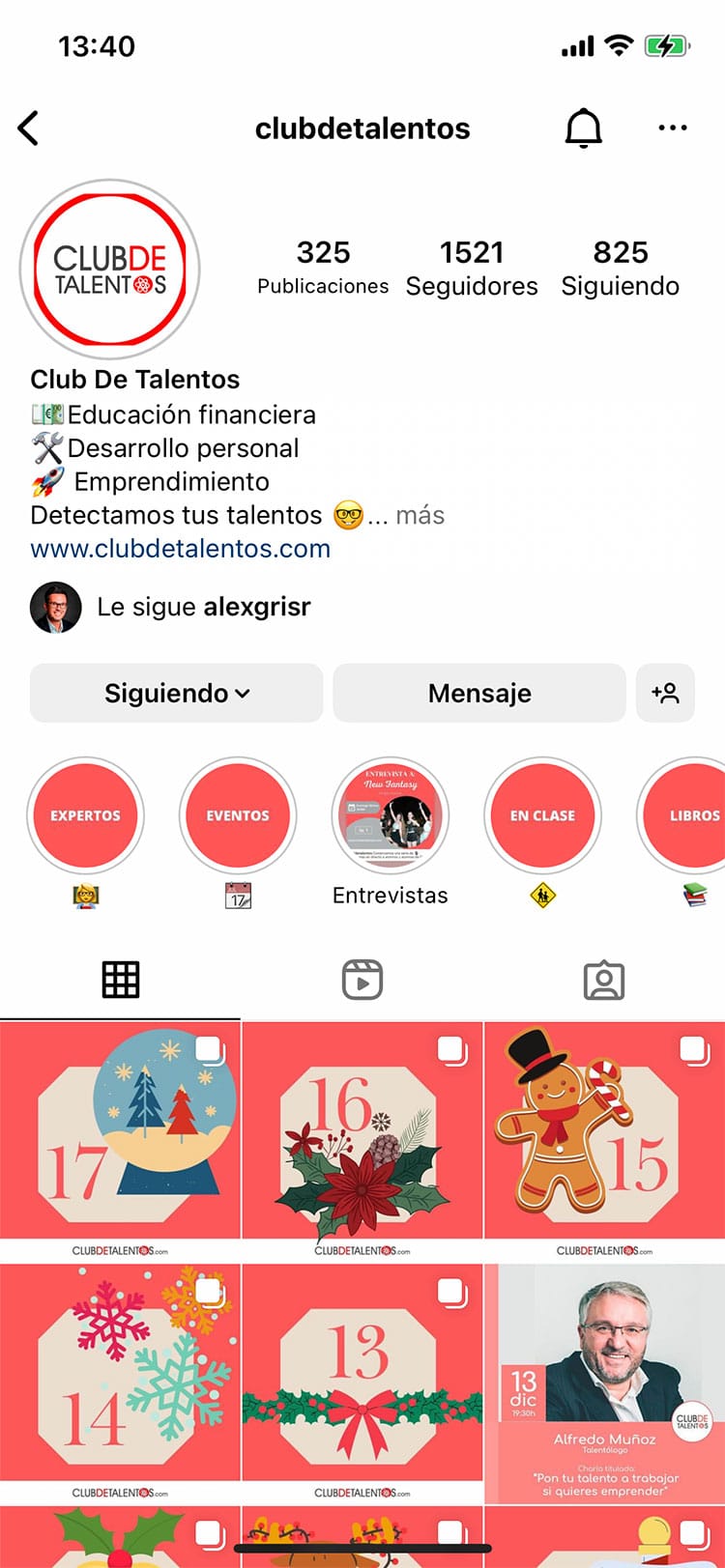 Destacados de la historia de Instagram